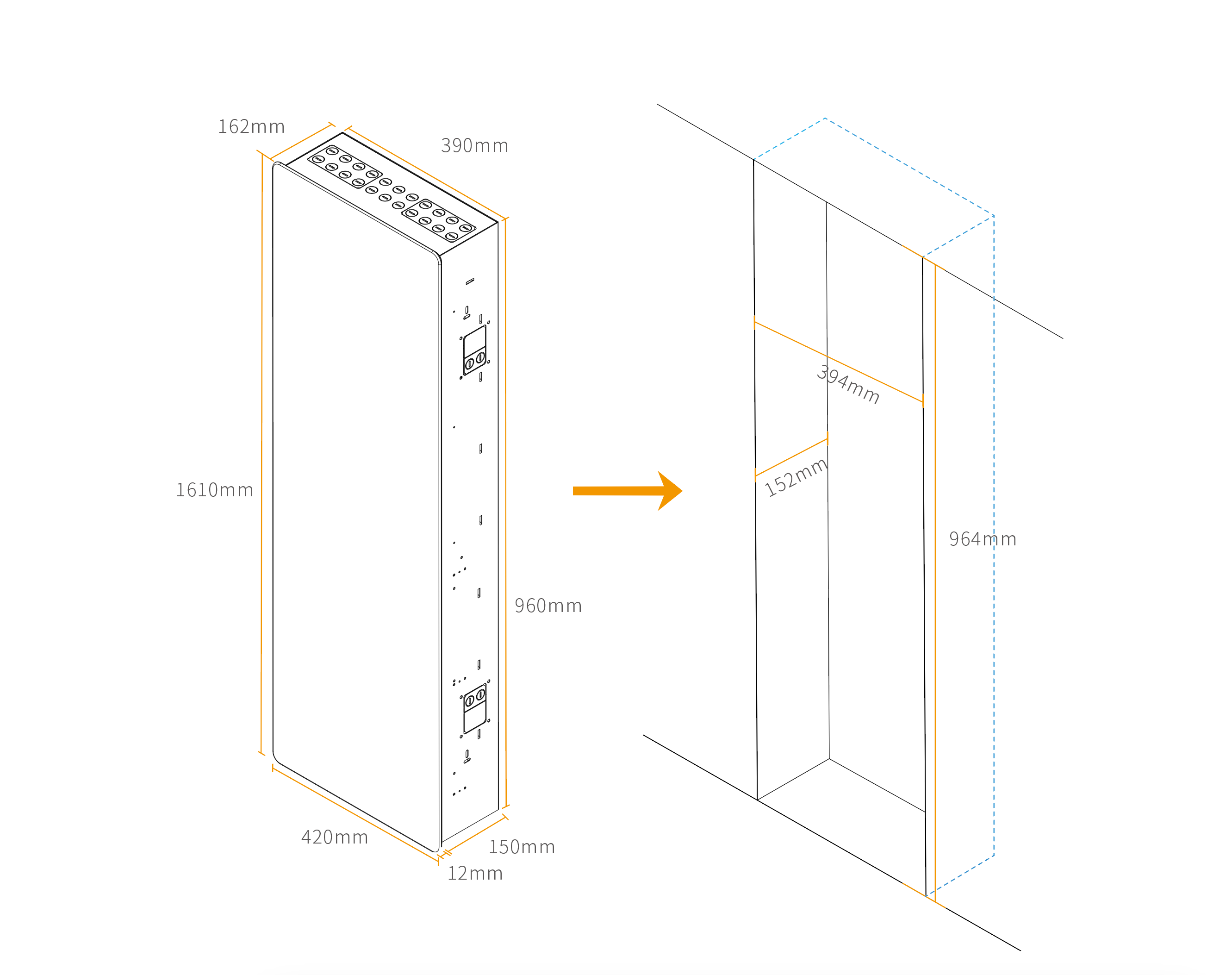 Installation Diagram(flush mounted)